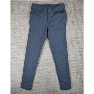 Lululemon ABC Pant Slim Fit Tech Canvas Mens Size 28x32 Blue